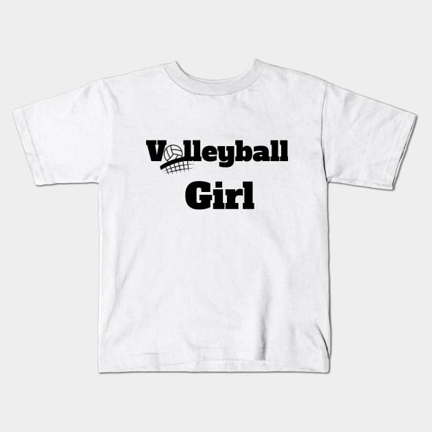 Volleyball Girl Kids T-Shirt by maro_00